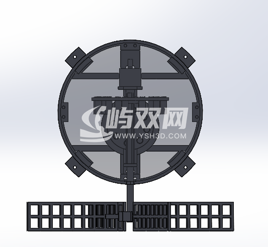 研磨谷物风车模型3D图纸